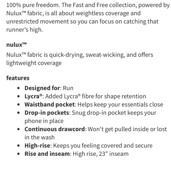 NEW Lululemon Fast Free High Rise Crop Leggings Paint Drift Multi 8 Pockets - Picture 14 of 14